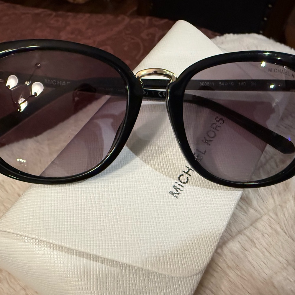 Michael Kors Black and Silver Sunglasses